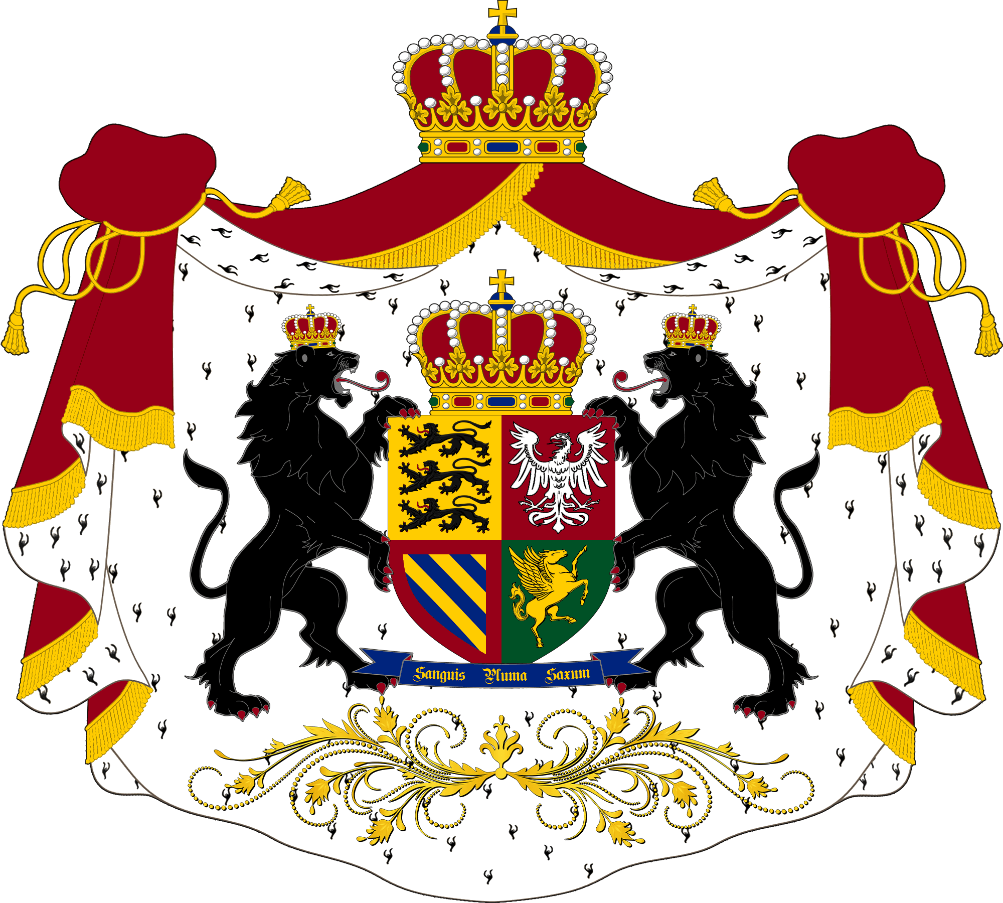 Wappen des Hauses Bourgogne von Hohenstaufen